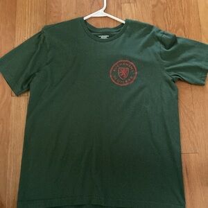 Buchanans scotch xl green tee shirt
